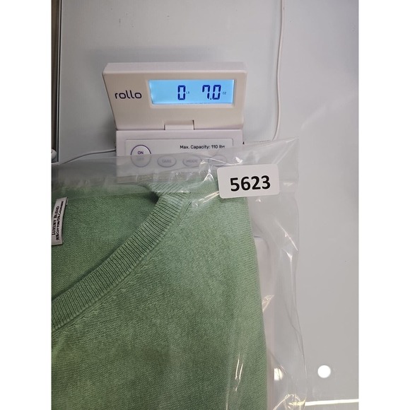 Peter Millar Sweater Vest Mens XL Cashmere Blend Green Vneck The Chattooga Club - Picture 8 of 8